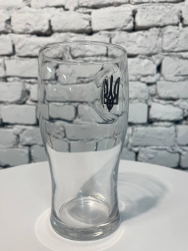 Пивний бокал з гербом України, 500 мл