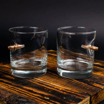 Склянка для віскі зі справжньою кулею 7.62 мм