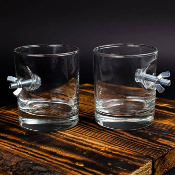 Склянка для віскі з болтом та баранцем