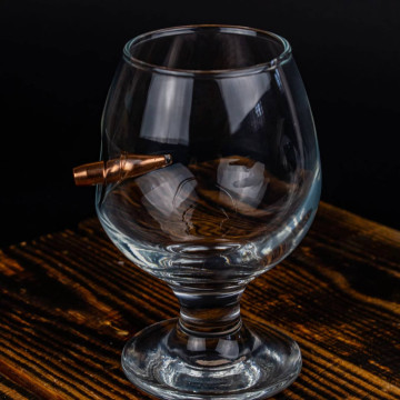 Коньячний келих зі справжньою кулею 7.62 мм