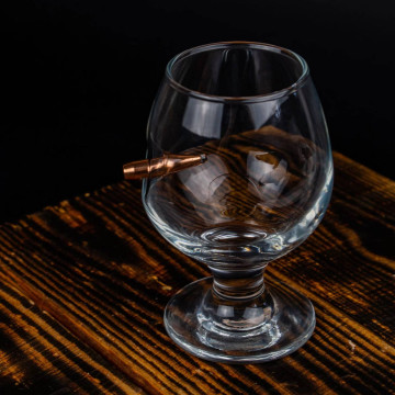 Коньячний келих зі справжньою кулею 7.62 мм