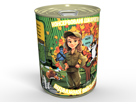 Консервовані Шкарпетки Відважної Військової - Подарунок На День ЗСУ