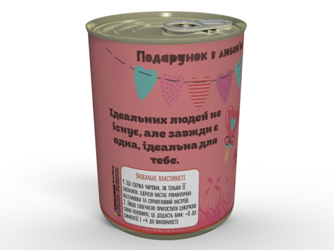 Консервована Романтична Свічка І Цукерка Для 14 Лютого - Аксесуар Для Романтики - Незвичайний Подарунок На День Закоханих