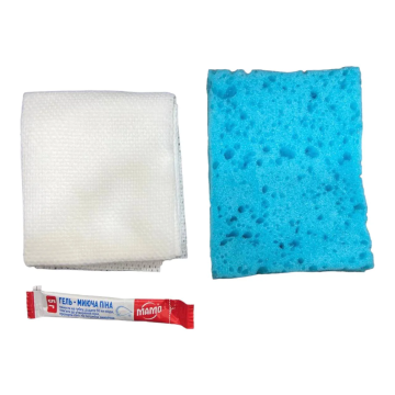 Сухий Одноразовий Душ Мамо Компакт Рушник 30 х 50 см Мочалка Стік Гель-Піна
