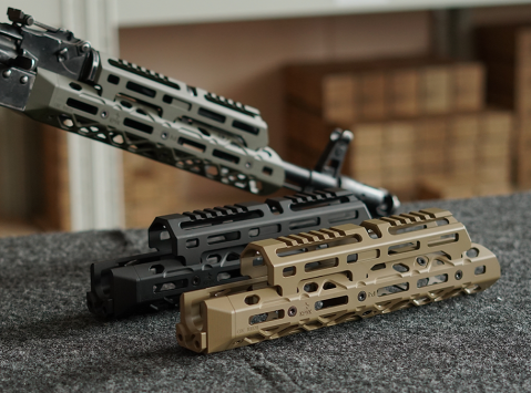 Середня цівка M-LOK з довгою накладкою, чорна, КРУК