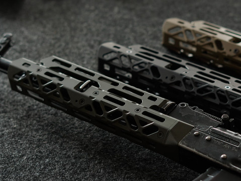 Середня цівка M-LOK з довгою накладкою, чорна, КРУК