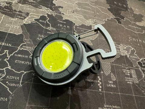 Міні Ліхтарик Брелок Світлодіодний, Ручний Акумуляторний USB Водонепроникний Круглий З Кліпсою