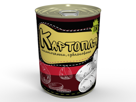 Консерва Сублімована Картопля Шматочками Для Приготування Різноманітних Страв