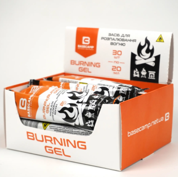 Гель Для Розпалювання BaseCamp Burning Gel, 30 Стиків По 20 мл