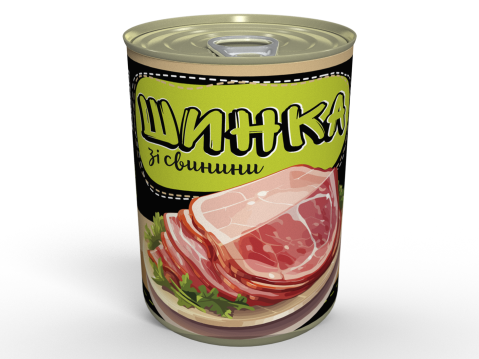 Консерва Консервована Свиняча Шинка - Готовий Продукт До Вживання