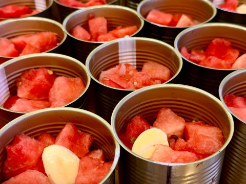 Консервований Маринований Кавун Із Перцем Чилі - Смачне Доповнення До Вашого Столу Консерва Без етикетки