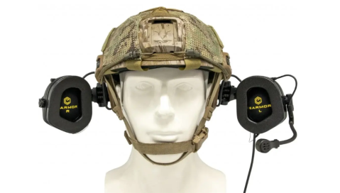 Кріплення Чебурашка для навушників на шолом Earmor M16C Coyote (Оригінал)