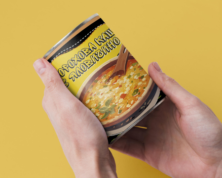 Консервована Горохова Каша Із Яловичиною - Готова До Вживання Консерва, Розігрій та Їж