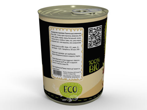 Консерва Пшенична Каша Гурман Із Яловичиною Та Білими Грибами - Готова страва, Розігрій та Їж