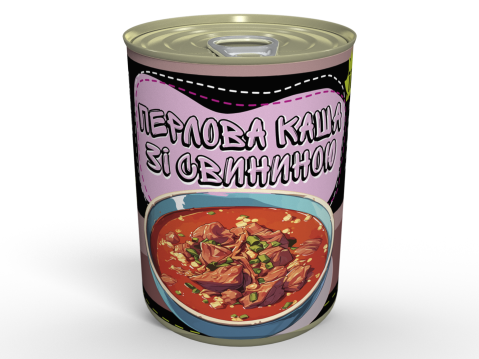 М'ясна Консерва Каша Перлова Зі Свининою - Готова Страва До Вживання, Розігрій Та Їж