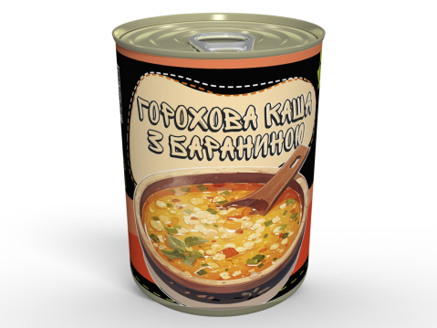 Консерва Каша Горохова З Бараниною - Готова До Вживання Страва, Розігрій Та Їж