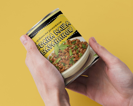 М'ясна Консерва Гречана Каша Гурман З Бараниною І Білими Грибами - Готова Страва, Розігрій і Їж