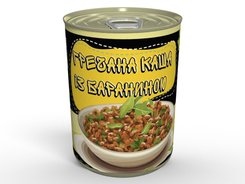 М'ясна Консерва Гречана Каша З Бараниною - Готовий Блюдо до Вживання, Розігрій І Їж