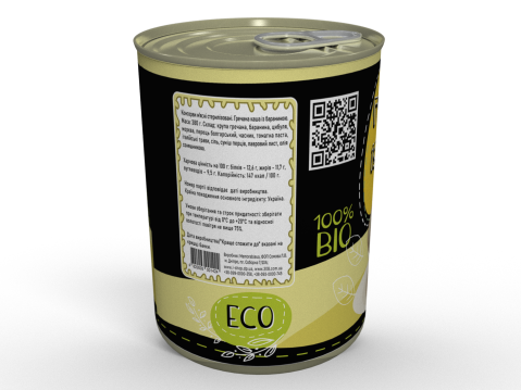 М'ясна Консерва Гречана Каша З Бараниною - Готовий Блюдо до Вживання, Розігрій І Їж