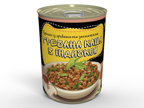 М'ясна Консерва Гречана Каша Гурман З Індичкою І Білими Грибами - Готова Страва, Розігрій І Їж