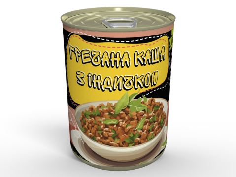 Гречана Каша З Індичкою Консерва - Готова Страва, Розігрій та Їж