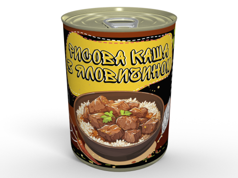 Рисова Каша Із Яловичиною В Консерві - Розігрій Та Їж