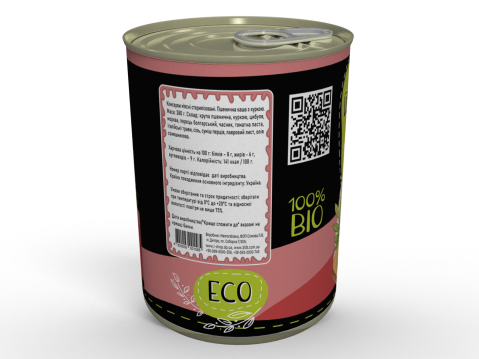 М'ясна Консерва Пшенична Каша Із Куркою - Готова Страва До Вживання, Розігрій та Їж