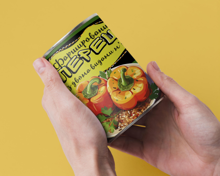 Консервований Фарширований Перець Зі Свининою Та Яловичиною - Готова Консерва До Вживання, Розігрій Та Їж