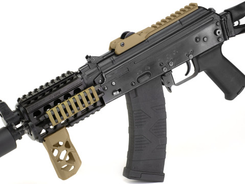 Кронштейн з Рейкою Пікатіні на Кришку АКСУ Надійний Кронштейн Для Кріплення Оптики на АКСУ Кронштейн Койот Олива