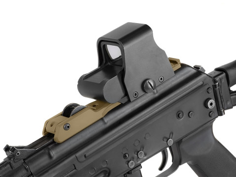 Кронштейн з Рейкою Пікатіні на Кришку АКСУ Надійний Кронштейн Для Кріплення Оптики на АКСУ Кронштейн Койот Олива