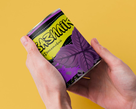 Консерва Фіолетовий Базилік - Ароматна, Пряна Приправа До Перших, Других страв та Напоїв