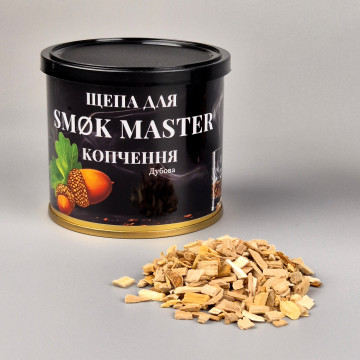 Щепа для копчения SMØK MASTER — Дуб (в металлической банке, 240 мл)