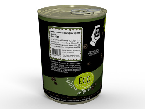 Консерва Чорний Молотий Перець - Смакова Приправа До Ваших Страв