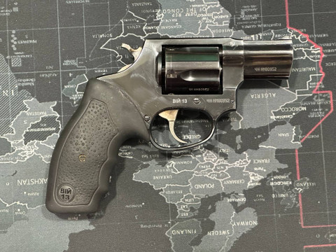 Револьвер Травматический Вий 13 Черный Хром Резиновая Рукоять 9 мм