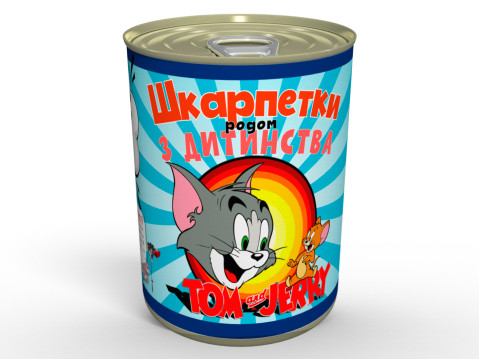 Консервовані Шкарпетки Родом З Дитинства - Класні Шкарпетки В Стилі Том І Джері