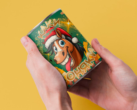 Консервовані Каки Новорічної Коняки - Смачний Подарунок Із Гумором