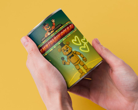 Консервовані Каки Голден Фредді - Какулі Аніматроніка, Подарунок-Сюрприз Для Фаната Фнаф