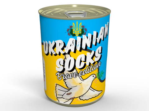 Canned Ukrainian Socks - Brave Edition