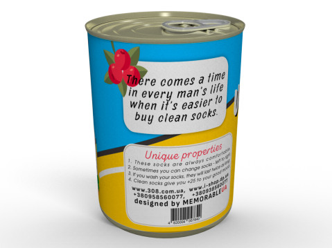 Canned Ukrainian Socks - Brave Edition