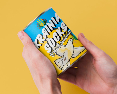 Canned Ukrainian Socks - Brave Edition