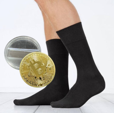 Консервовані Шкарпетки Криптоінвестора З Монеткою - Прикольний Подарунок Для Криптомана