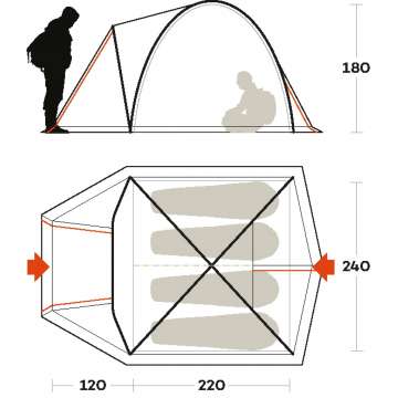 Палатка Ferrino Tenere 4 Green (91034AVV)