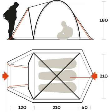 Палатка Ferrino Shaba 3 Blue (92031CBB)