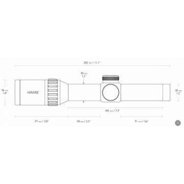 Прицел оптический Hawke Endurance 30 WA 1-4x24 (L4A IR Dot)