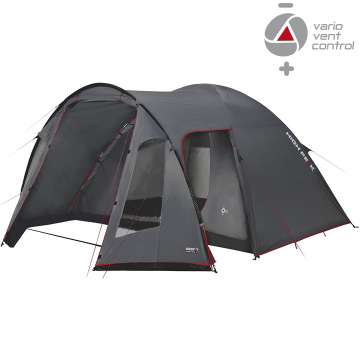 Палатка High Peak Tessin 4 Dark Grey/Red (10222)