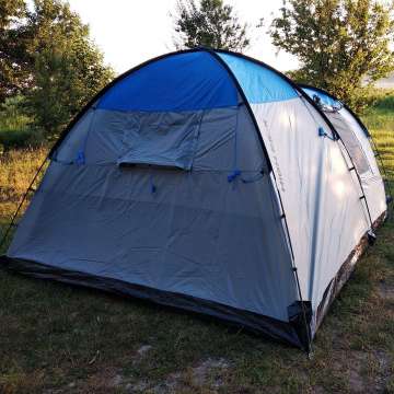 Палатка High Peak Santiago 5 Grey/Blue (11801)