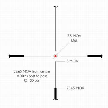 Прицел оптический Hawke Vantage 30 WA 1-4x24 (L4A IR Dot)