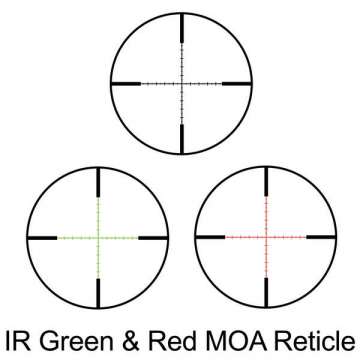 Прицел оптический Barska Level 6-24x56 (IR MOA R/G) + Rings