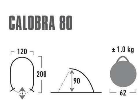Палатка High Peak Calobra 80 (Aluminium/Dark Grey)