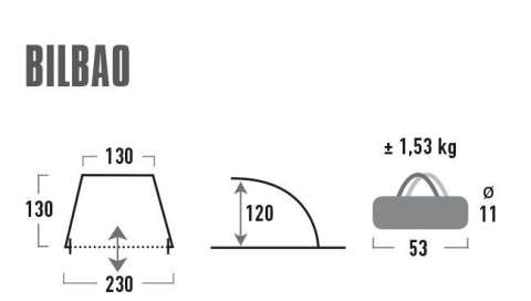 Палатка High Peak Bilbao 40 (Blue/Grey)